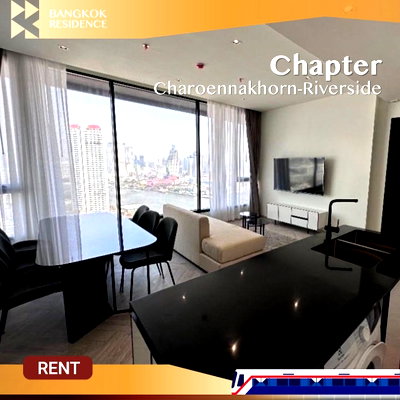 Condos for rent :   Chapter Charoennakhorn-Riverside 💫  High Floor, Stunning View, Great Price 💸  