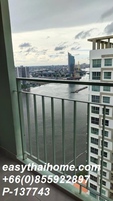 รูป P-137743 ให้เช่า คอนโด ลุมพินี พาร์ค ริเวอร์ไซด์ พระราม 3 Bang Phong Phang, Yan Nawa, Bangkok พร้อมอยู่ ราคาถูก Line Id @easythaihome 085-592-2897 - รูปที่ 10/12