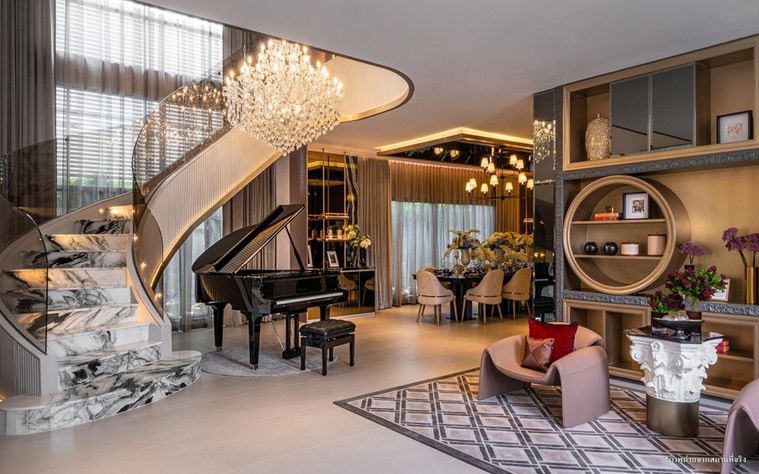 4-bed house for sale, 510 sqm, 100 sq wah, Grand Bangkok Boulevard State Bangna