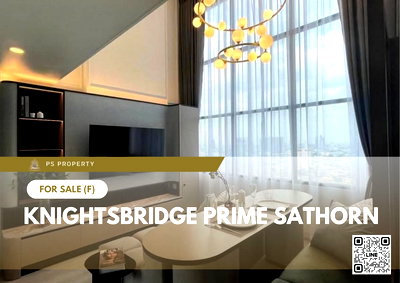 Condos for sale : Urgent Sale 🔥 Knightsbridge Prime Sathorn 🔥 Duplex unit, fully furnished and equipped with appliances, near BTS Chong Nonsi.