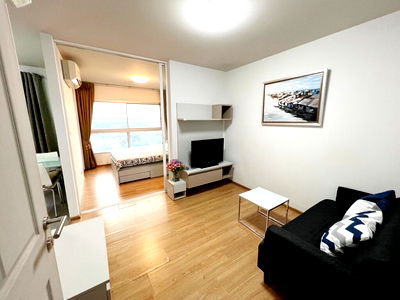 คอนโดให้เช่า : D Condo Ramkhamhaeng (ดี คอนโด รามคำแหง) ราคา 8,500 บาท ขนาด 29 ตร.ม. ชั้น 4 วิวภายในโครงการ 