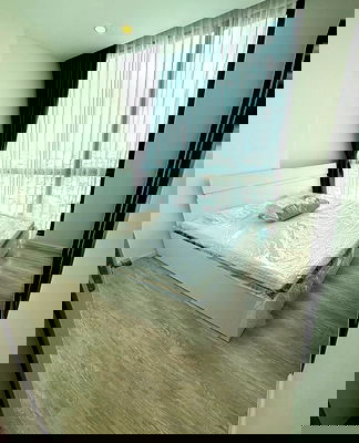 คอนโดให้เช่า : ห้องใหม่ คอนโด The Clev Riverline เจ้าพระยา - วงศ์สว่าง แบบ 1 ห้องนอน 25 ตรม. ชั้น 25 ของครบ เพียง 12,000 บาท