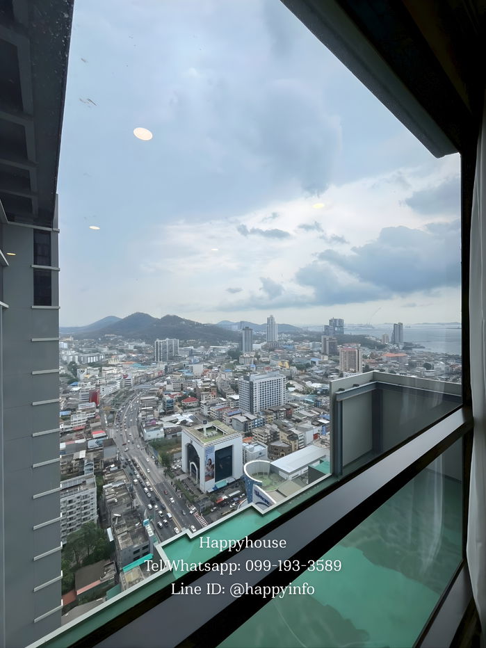 รูป ชั้น 35 ชั้นสูงสุด วิวทะเลเห็นเมืองศรีราชา 180 องศา 2 นอน 2 น้ำ ห้องหรู เฟอร์นิเจอร์/เครื่องใช้ไฟฟ้าครบ!!! มีบริการทำความสะอาด 2 ครั้ง/สัปดาห์ - รูปที่ 19/21