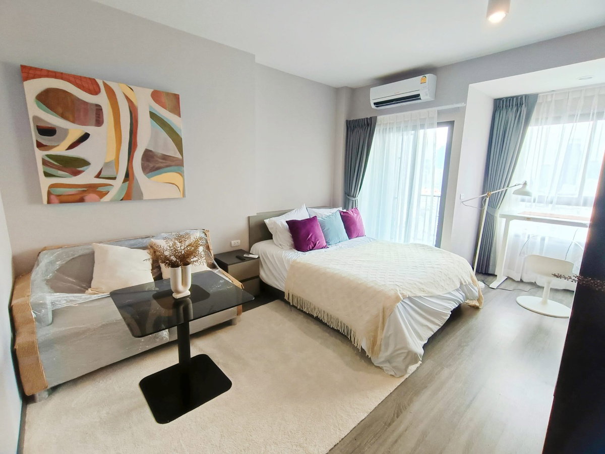 Ideo Chula - Samyan【𝐑𝐄𝐍𝐓】🔥Studio room, chicly decorated, 24 hour fitness, near Samyan MRT🔥 Contact Line ID: @hacondo