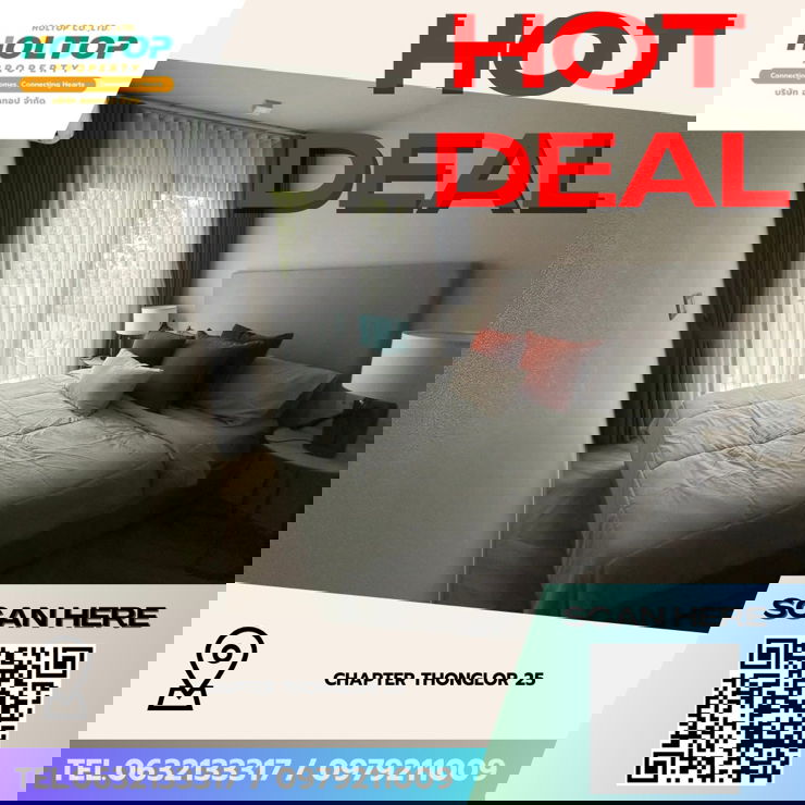 รูป #Z3705💥 171268 🔥ให้เช่าคอนโด Chapter Thonglor 25 - รูปที่ 1/7