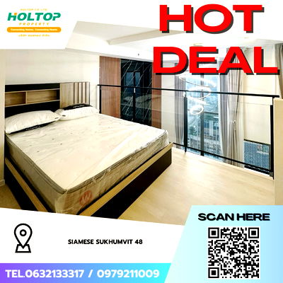Condos for rent : #Z3704💥 171268 🔥 Condo for Rent: Siamese Sukhumvit 48