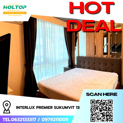 คอนโดให้เช่า : #R8297 🎉 181268 ให้เช่าคอนโด InterLux Premier Sukumvit 13