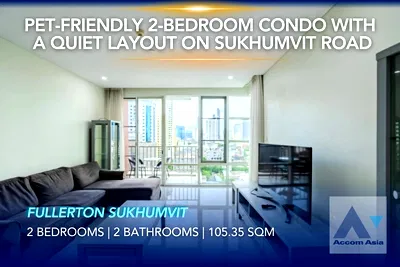 ขายคอนโด : 🔼🔽 AccomA 📩 Nice view  2 bedrooms at Fullerton Sukhumvit main road close to Thonglor Ekkamai BTS