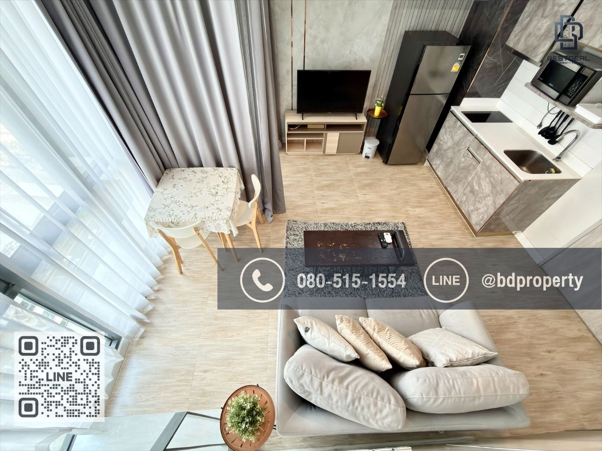 รูป Bestdeal ให้ด่วน!!! Duplex 1 Bed ราคา 23,000 บาท/เดือน เฟอร์นิเจอร์และเครื่องใช้ไฟฟ้าครบ ใกล้MRTและเซ็นทรัลพระราม 9 เพียง 80 ม. - รูปที่ 5/18
