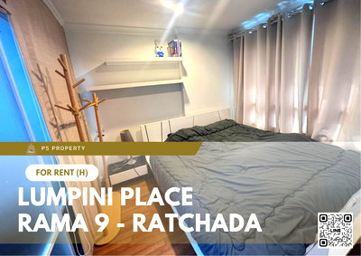 คอนโดให้เช่า : ให้เช่า ✨ Lumpini Place Rama 9 - Ratchada ✨ เฟอร์นิเจอร์ และ เครื่องใช้ไฟฟ้าครบ ใกล้ MRT พระราม 9