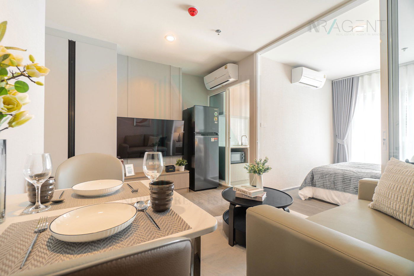 รูป 🚩 ให้เช่าคอนโด รีเจ้นท์ โฮม บางนา อาคาร D ชั้น 19 1 ห้องนอน ขนาด 28 ตรม ใกล้ BTS บางนา - รูปที่ 3/8