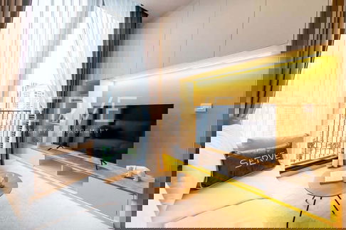 🔥25K🔥- 1 นอน แต่งสวยๆ สไตล์ Modern ชั้นสูง 15+ คอนโดใหม่ ใกล้รถไฟฟ้า 2 สายทั้ง BTS อโศก และ MRT สุขุมวิท 550 ม. ที่ Noble BE19 / ให้เช่าคอนโด