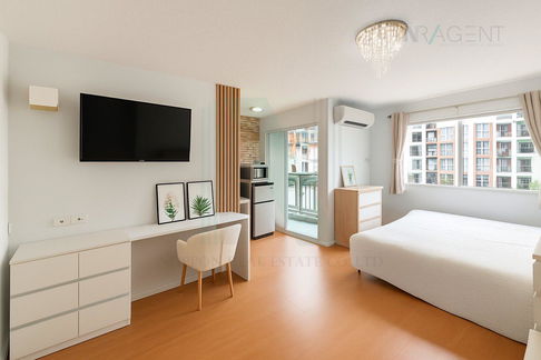 ให้เช่าคอนโด ลุมพินี คอนโดทาวน์ ร่มเกล้า - สุวรรณภูมิ อาคาร A4 ชั้น 5 สตูดิโอ ขนาด 21 ตรม ใกล้ ใกล้ Airport Link ลาดกระบัง