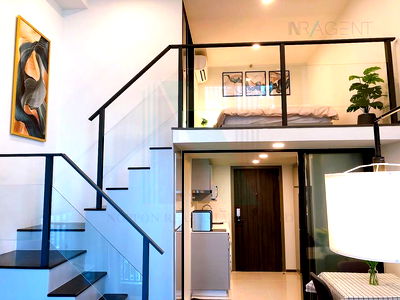 Condos for rent Asok-Dindang Road : 🚩 For Rent Condo KNIGHTSBRIDGE SPACE RAMA 9 Building 1, Floor 16,Duplex, Room size 32 sqm