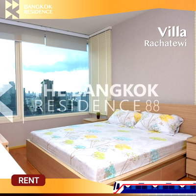 Condos for rent :  Villa Rachatewi ✨ Spacious unit with great view 🚇 Near BTS Ratchathewi 