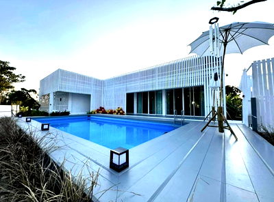 Houses for rent Stamford International University Hua Hin :  Single-story pool villa for rent. with 2 bedrooms,2 toilets and 1 kitchen. 