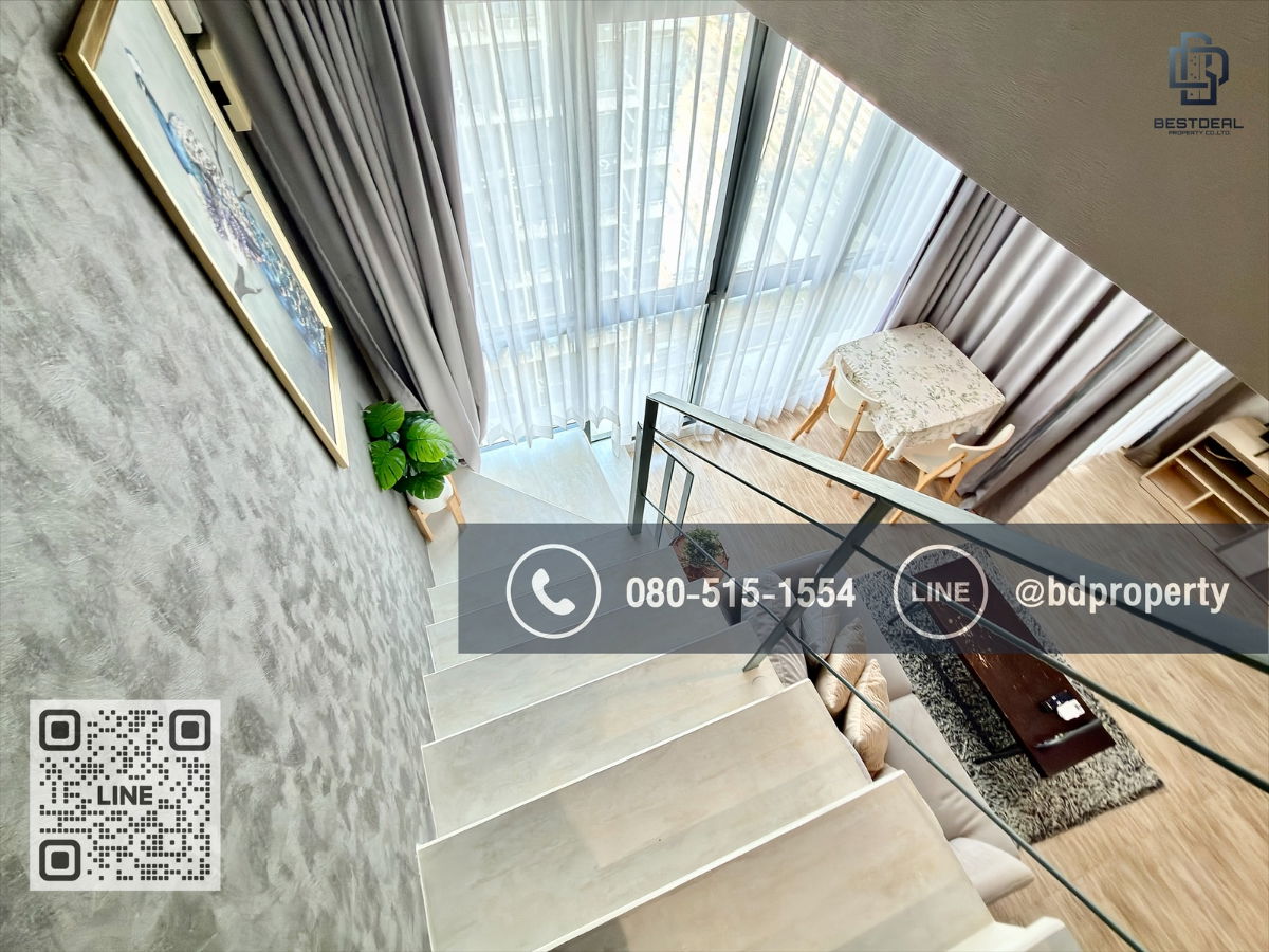 รูป Bestdeal ให้ด่วน!!! Duplex 1 Bed ราคา 23,000 บาท/เดือน เฟอร์นิเจอร์และเครื่องใช้ไฟฟ้าครบ ใกล้MRTและเซ็นทรัลพระราม 9 เพียง 80 ม. - รูปที่ 9/18