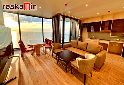 Condos for rent : KT0068📲LineID @556ryccg🏖️2Bedroom 86sqm Floor25🤵Private elevator Fully furnished AROM Wongamat Beach🦀North Pattaya