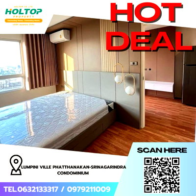 Condos for rent : #Z3724💥 201268 🔥 Condo for Rent: Lumpini Ville Phatthanakan-Srinagarindra Condominium