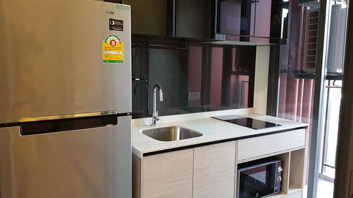 รูป 🔺 ให้เช่าคอนโด เดอะ เบส การ์เดน-พระราม 9 อาคาร 1 ชั้น 8 1 ห้องนอน ขนาด 31.00 ตรม ใกล้ A-Link Square - รูปที่ 5/8