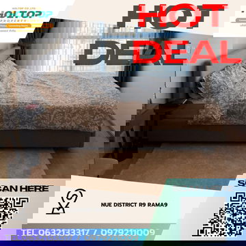 #Z3757💥 211268 🔥ให้เช่าคอนโด Nue District R9 Rama9