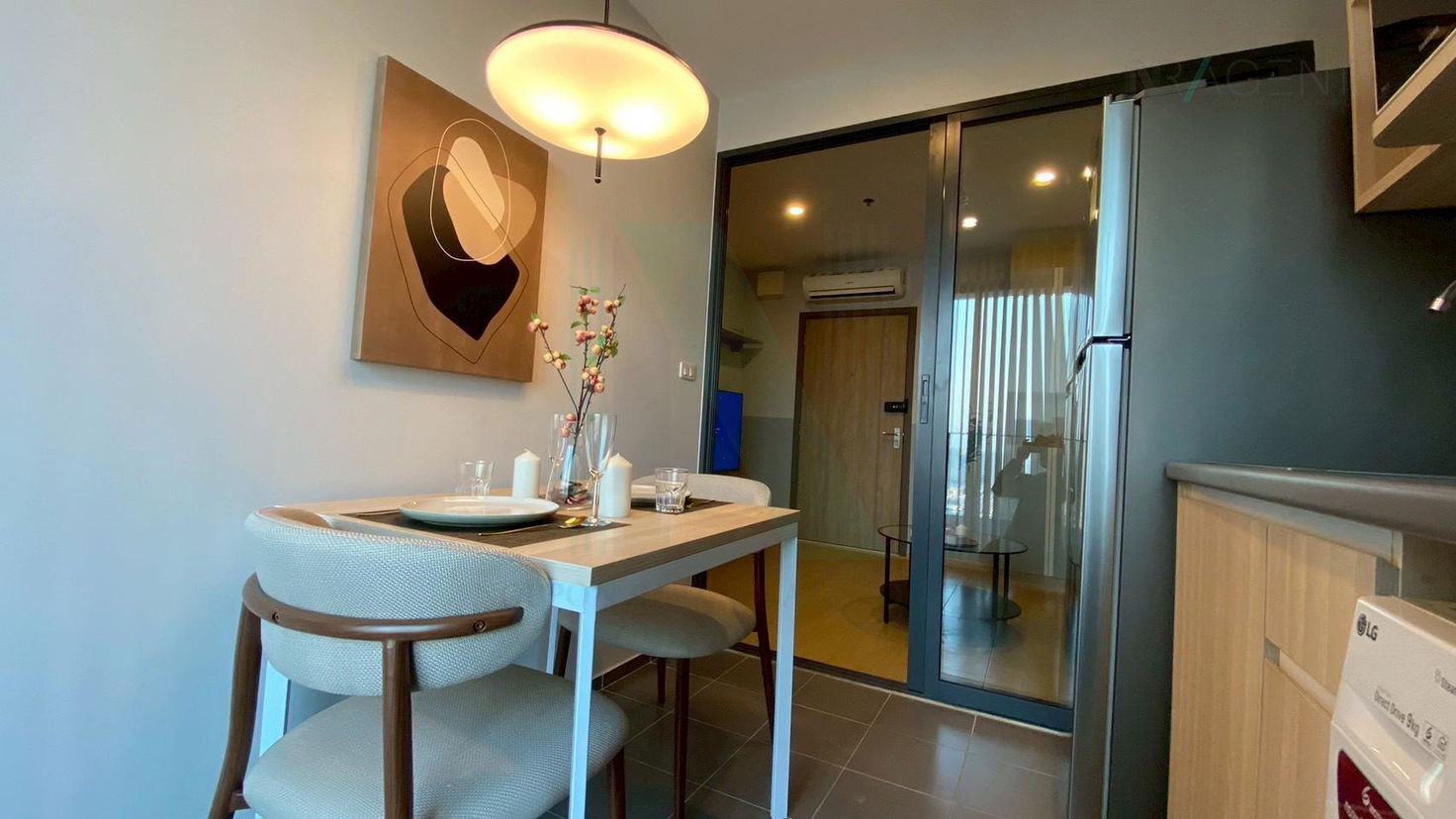 รูป ให้เช่าคอนโด ไอดีโอ โอทู อาคาร B ชั้น 32 1 ห้องนอน ขนาด 33 ตรม ใกล้ BITEC Bangna - รูปที่ 7/8