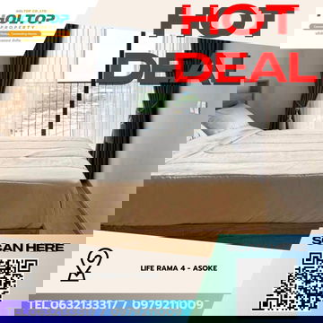 #Z3772💥 211268 🔥ให้เช่าคอนโด Life Rama 4 - Asoke 