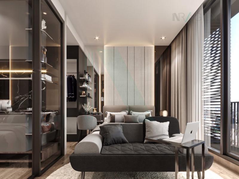 รูป ให้เช่าคอนโด โนเบิล อราวน์ สุขุมวิท 33 อาคาร 1 ชั้น 13 สตูดิโอ ขนาด 27.00 ตรม ใกล้ The Em District - รูปที่ 4/8