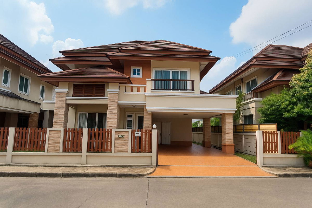 รูป ขายด่วน! บ้านเดี่ยว หมู่บ้าน เศรณีรายา 1 (Serranee Raya 1)  เพียง 6,990,000 บาท บ้านเดี่ยว 2 ชั้น 3 ห้องนอน 3 ห้องน้ำ 1 ห้องครัว จอดรถในบ้านได้ 2 คัน - รูปที่ 1/41