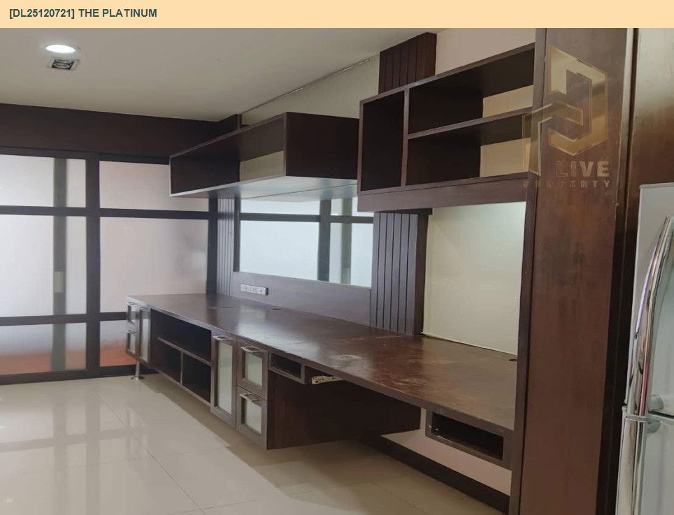 รูป DL25120721 ให้เช่าคอนโด เดอะ แพลทินั่ม (The Platinum) ใกล้ BTS ราชเทวี พร้อมเข้าอยู่ โทรด่วน 0656133286 LineID @897iyzll - รูปที่ 5/5