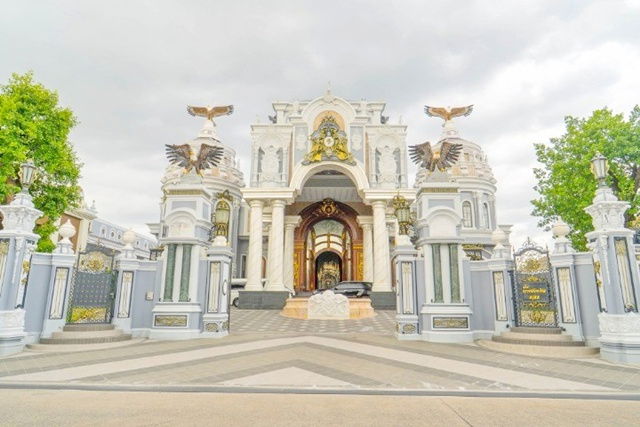 รูป 14นาที จากเซนทรัลปิ่นเกล้า ขายคฤหาสน์หรู 3ชั้น รวมชั้นใต้ดินจอดรถ super car 20คัน 2ไร่ 72ตรว. เต็มพื้นที่ ถ.อักษะ พุทธมณฑลสาย3 - รูปที่ 6/8