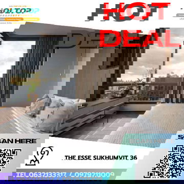 #R8380 🎉 221268 ให้เช่าคอนโด THE ESSE Sukhumvit 36 