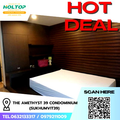 Condos for rent : #R8368 🎉 221268 Condo for Rent: The Amethyst 39 Condominium (Sukhumvit 39