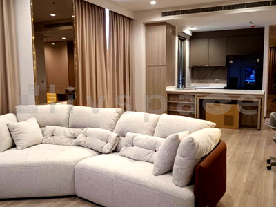 คอนโดให้เช่า : ▚ LE209ツ สำหรับเช่า Rhythm Charoenkrung Pavillion 2 Bed 109 ตร.ม.! 💎 ห้องใหญ่สเปซหรู แต่งสวยเฟอร์ครบ ใกล้รร.นานาชาติ ราคา 90,000!