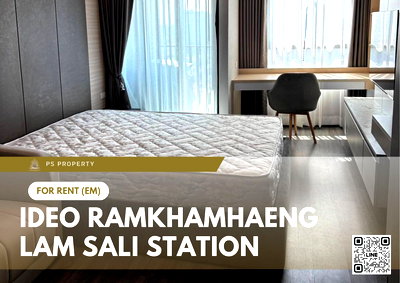 Condos for rent The Paseo Town Ramkhamhaeng  : For rent 📍 Ideo Ramkhamhaeng - Lam Sali Station 📍 Fully furnished with appliances. Near MRT Lam Sali Intersection.