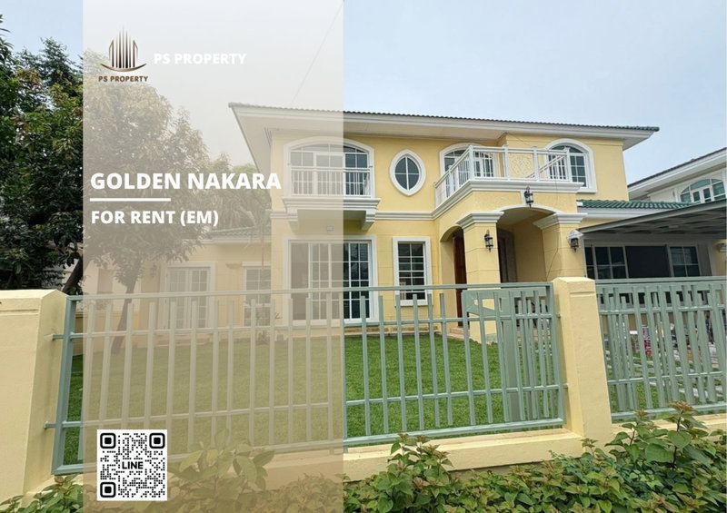 Houses for rent : Detached house for rent 🔥 Golden Nakara 🔥 3 bedrooms, 4 bathrooms. Newly renovated house, near the motorway.