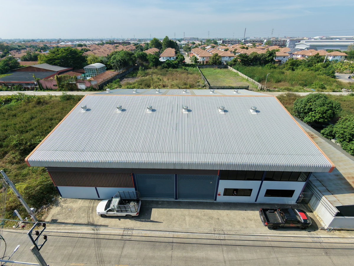 Warehouse and factory for sale, new, beautiful, ready for business Bang Bua Thong area, near Bang Bua Thong Road, Suphan Buri Lahan Nonthaburi
