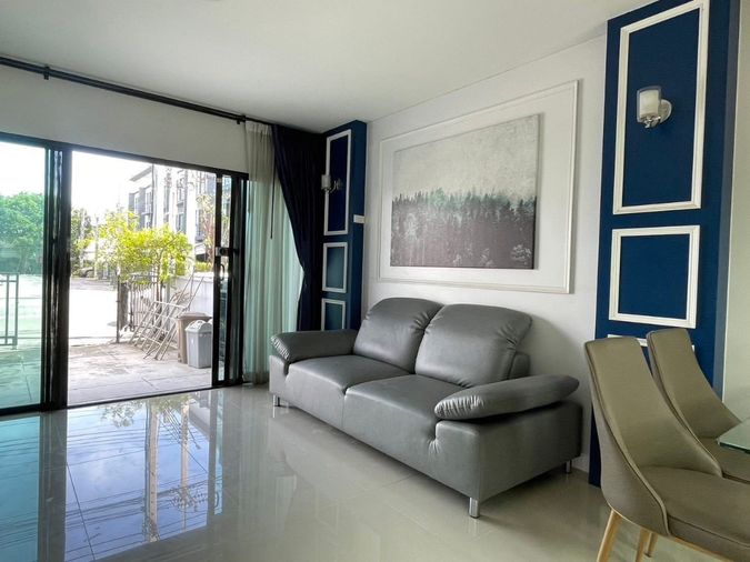 3-bed townhouse for rent, 150 sqm, 20 sq wah, Baan Klang Muang Rama 9 - On Nut