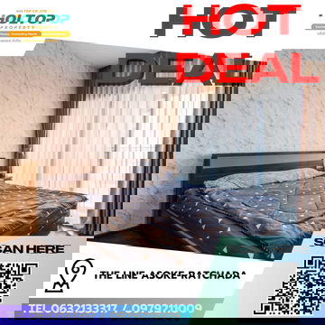 #R8411 🎉 231268 ให้เช่าคอนโด THE LINE Asoke-Ratchada