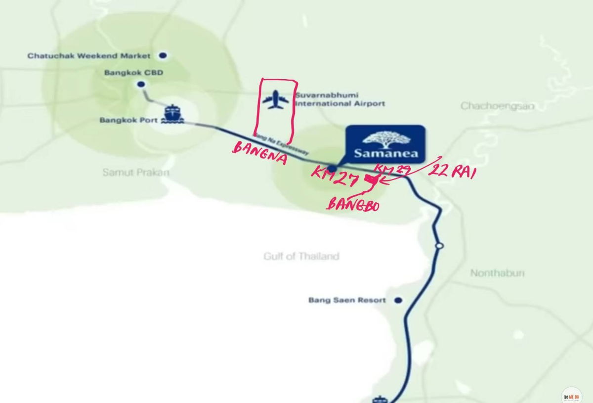 รูป ขายที่ดินบางบ่อ 22 ไร่ ขายไร่ละ 6 ล้าน บางนาตราด - รูปที่ 6/6