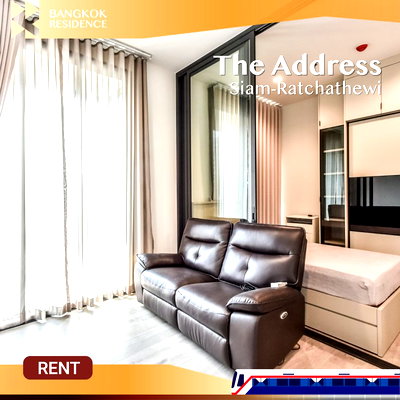 Condos for rent :  The Address Siam-Ratchathewi 🌟 Fully furnished unit with appliances, Near BTS Ratchathewi 