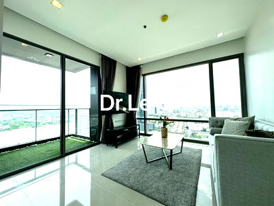 Condos for sale : add line : @944xoiob Condo StarView Rama 3, 2 Beds 2 Baths 29 floor River View, Corner unit, With Private Elevator, Fully Furnished