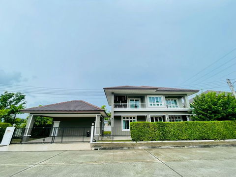 บ้านหรูให้เช่า เส้นสันกำแพงสายใหม่ ใกล้รร.นานาชาติ ABS Unity Varee ACIS