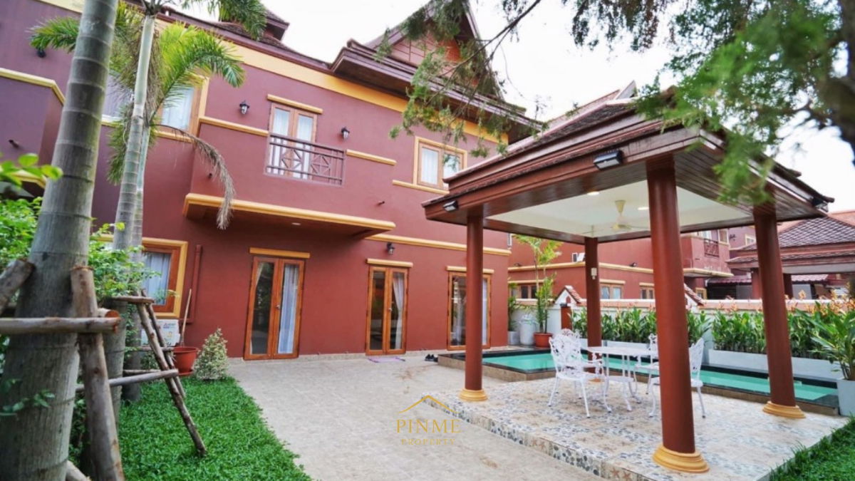 รูป ให้เช่าบ้านทรงไทย พร้อมสระว่ายน้ำส่วนตัว ซอยนาจอมเทียน - รูปที่ 1/10