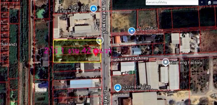 Land for sale, 942 sq wah, Khlong Sam Wa