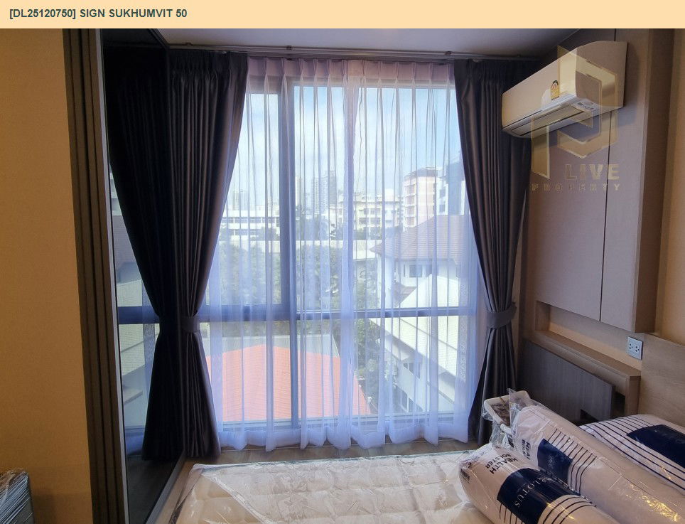 รูป DL25120750 ให้เช่าคอนโด ซายน์ สุขุมวิท 50 (SIGN Sukhumvit 50) ใกล้ BTS อ่อนนุช พร้อมเข้าอยู่ โทรด่วน 0614453194 LineID @162cjixi - รูปที่ 7/11