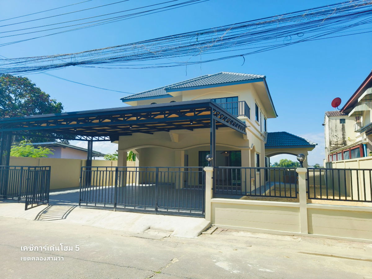 รูป บ้านเดี่ยว เนื้อที่ 73.3 ตรว. 5 ห้องนอน ทำเล มีนบุรี คลองสามวา เคซีการ์เด้นโฮม 5  นัดชมบ้าน 085-318-6868 คุณวา - รูปที่ 2/30