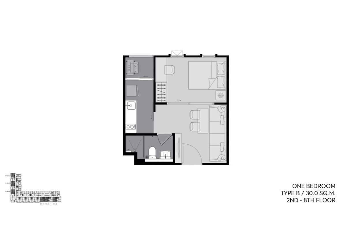 รูป ขายด่วน ✨ Aspire Asoke - Ratchada ✨ ตกแต่งสวยครบ เดินทางสะดวก ใกล้ MRT พระราม 9 - รูปที่ 11/11