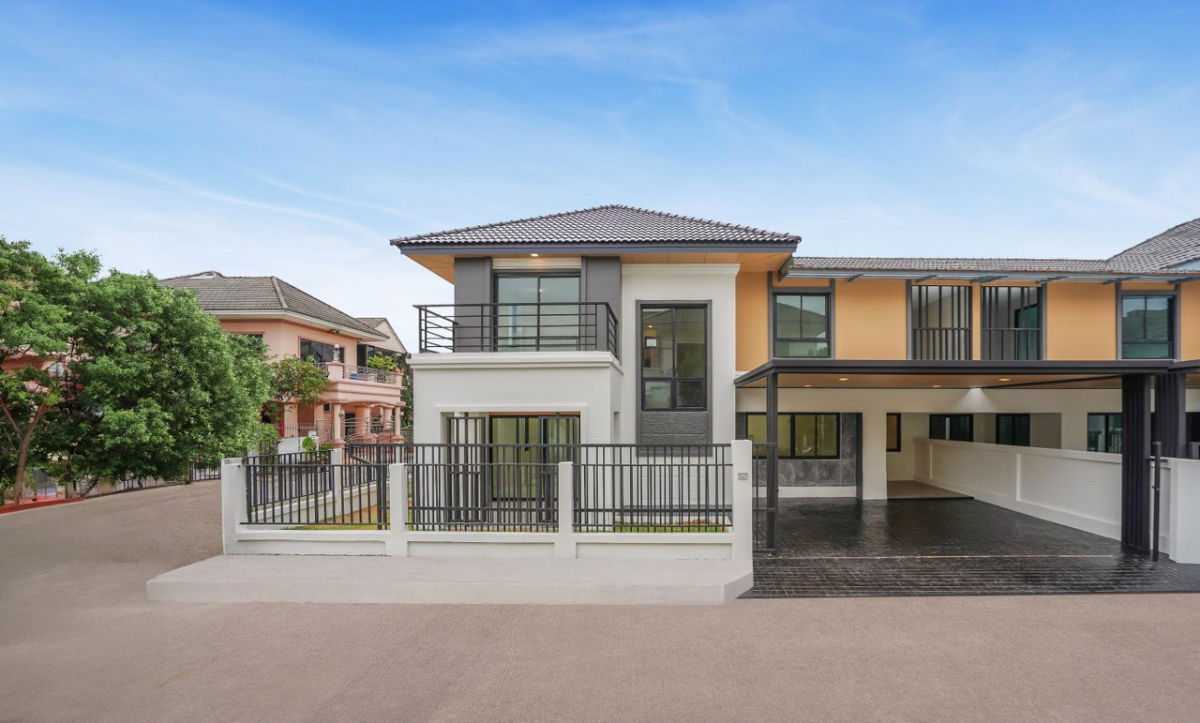 รูป บ้านหลังมุมพื้นที่เยอะ 232 ตร.ม. ตกแต่งใหม่สไตล์มินิมอล เลียบคลองประปา จ่ายแค่ 5.79 ลบ. ได้บ้านไซส์ใหญ่ 4 ห้องนอน จอดรถได้ 2 คัน คุ้มค่าแก่การลงทุน - รูปที่ 1/15