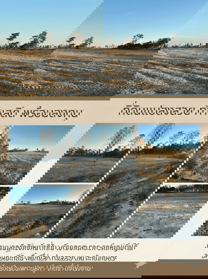 รูป ขายที่ดิน 92 ไร่ ใกล้อำเภอทรายมูล จ.ยโสธร (โฉนดครุฑแดง) - รูปที่ 1/3